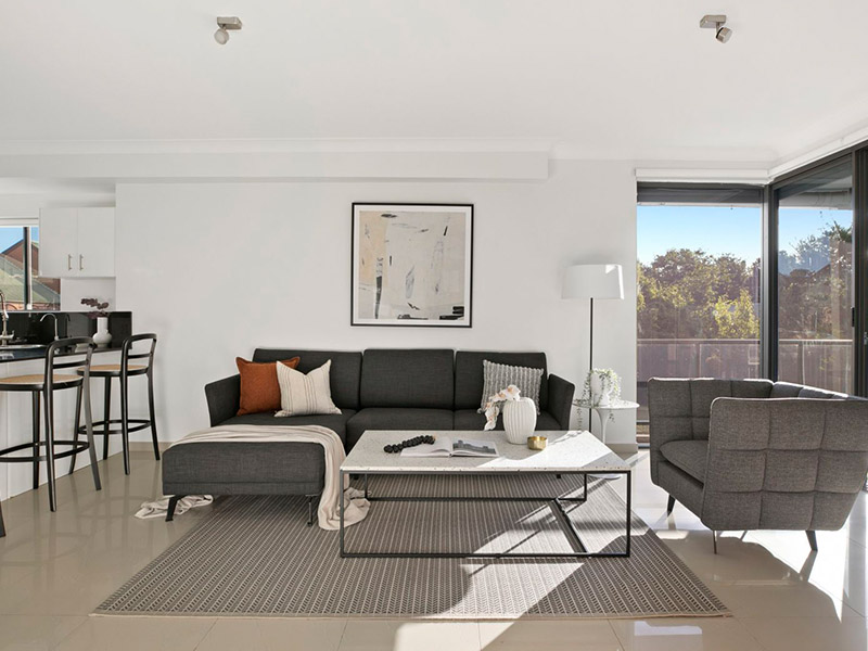 Home Buyer in Alexandria, Sydney - Living Room