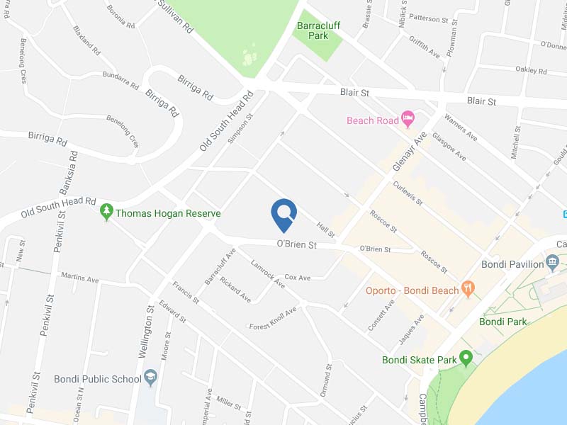 Investment Property in Obrien Street Bondi Beach, Sydney - Map
