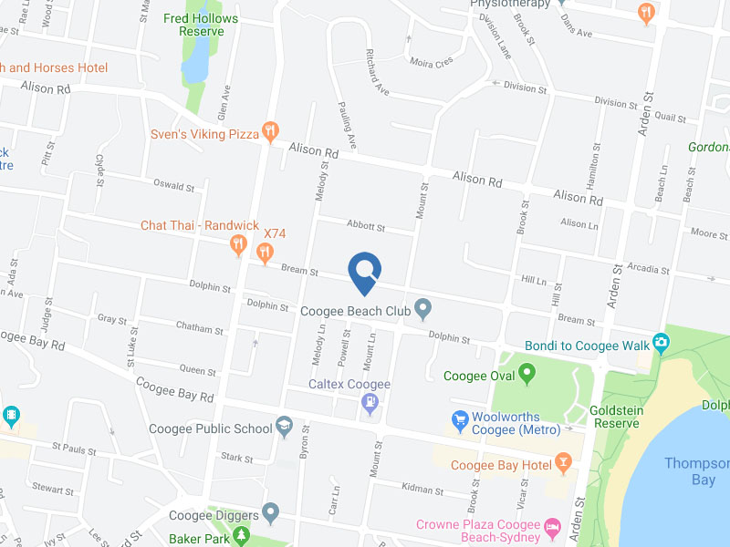 Home Buyer in Coogee, Sydney - Map