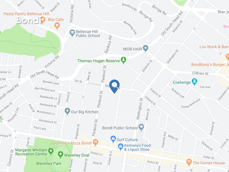 Home Buyer in Bondi, Sydney - Map