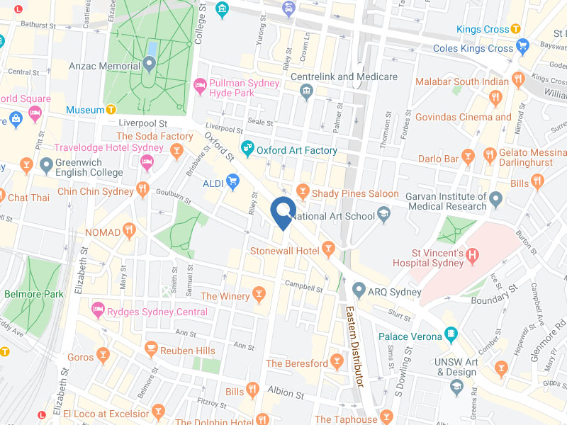 Buyers Agent Purchase in Darlinghurst, Sydney - Map