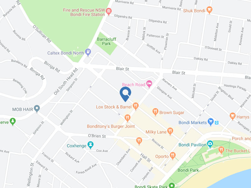 Home Buyer in Bondi Beach, Sydney - Map