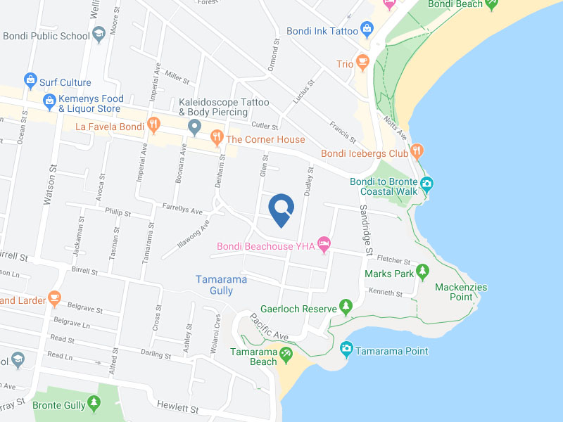 Buyers Agent Purchase in Eastern Suburbs Beaches, Sydney - Map