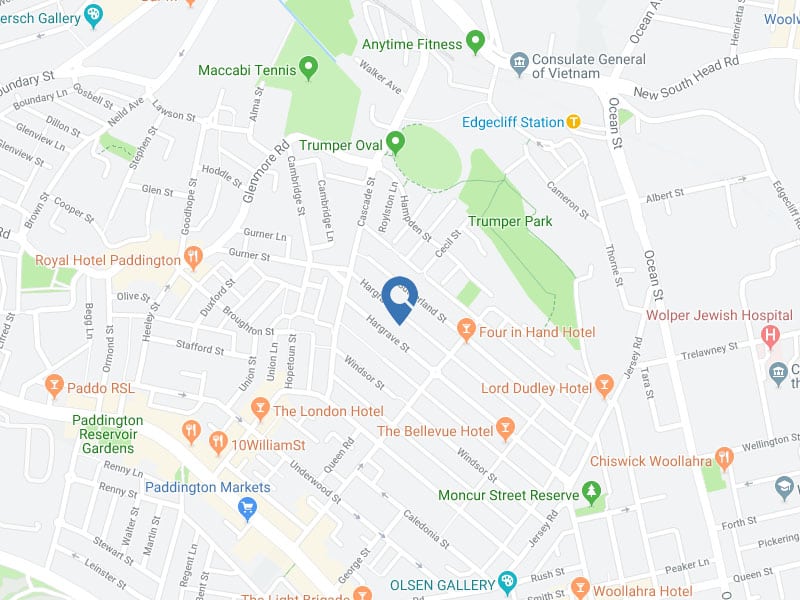 Home Buyer in Paddington, Sydney - Map