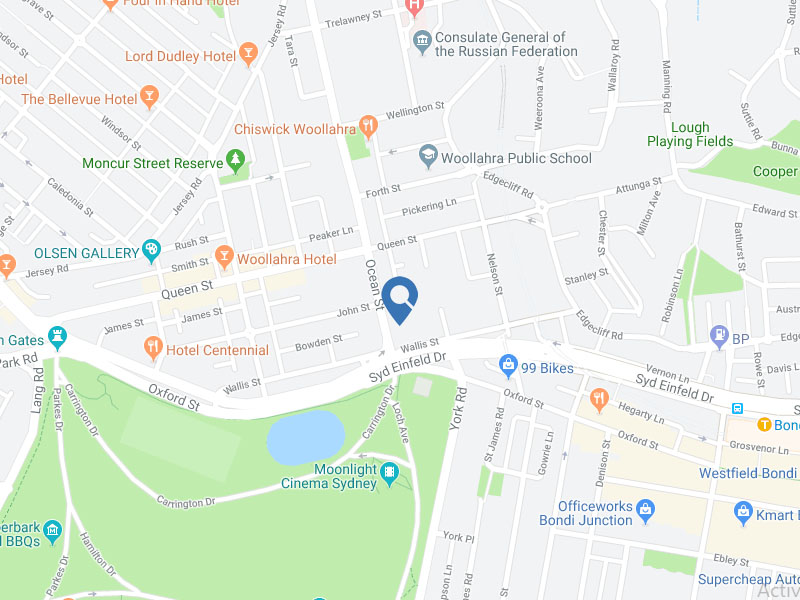 Home Buyer in Woollahra, Sydney - Map