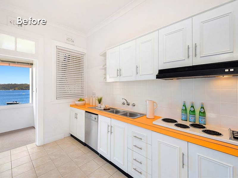 Warehouse Apartment in Harbourview, Sydney - Kitchen Before