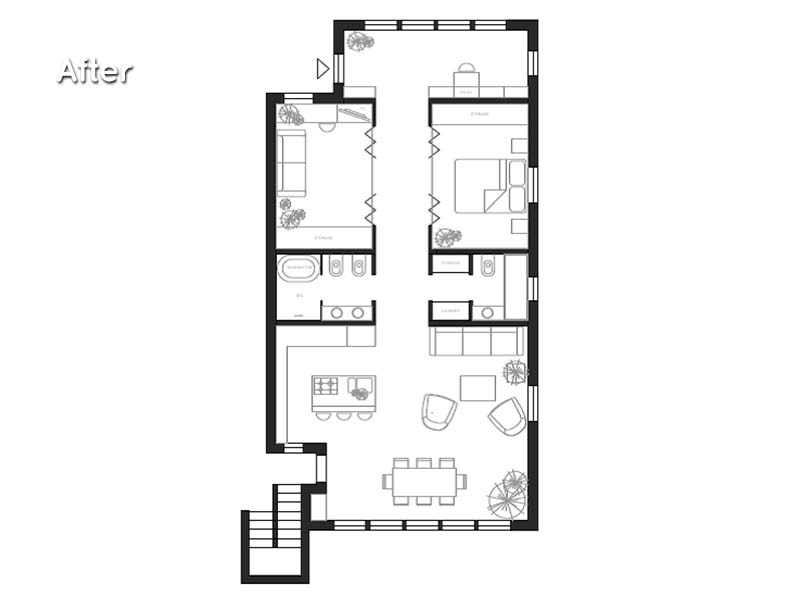 Warehouse Apartment in Harbourview, Sydney - Plans After