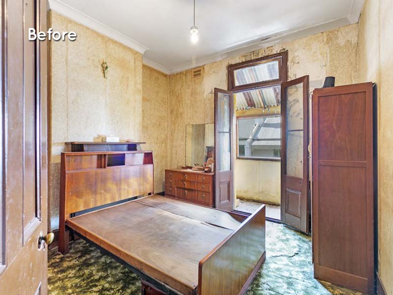 Renovation Purchase in Inner West Terrace, Sydney - Bedroom Before