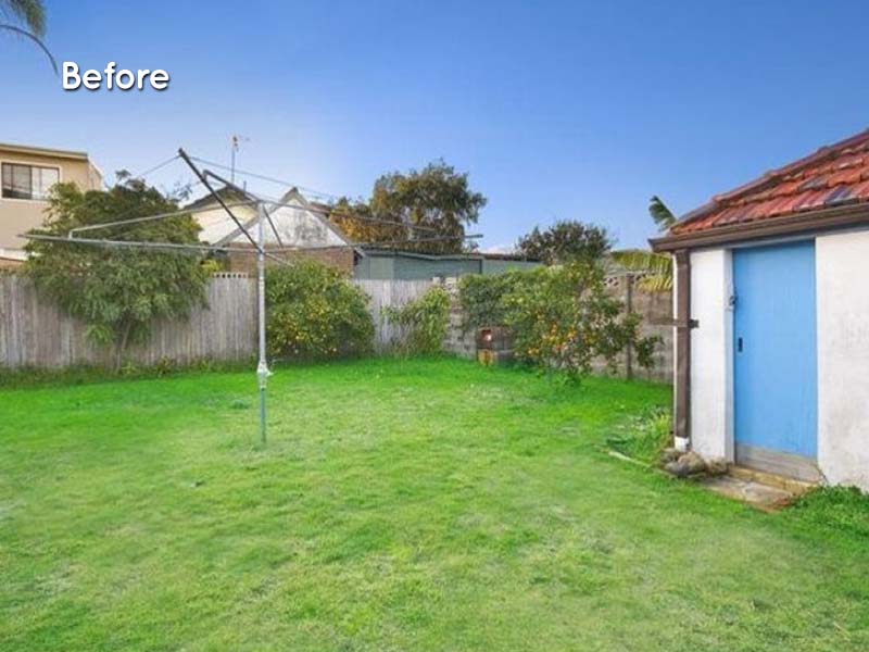 Family Home in Original Condition - Backyard Before